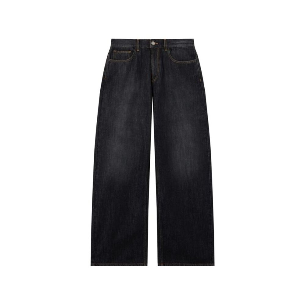 Palm Angels Grey Denim - Wide-Leg Jeans Men